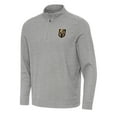 thumbnail image 1 of Men's Antigua Heather Gray Vegas Golden Knights Subtle Quarter-Zip Sweatshirt, 1 of 1