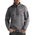thumbnail image 1 of Men's Antigua Heather Gray Washington Capitals Fortune Big & Tall Quarter-Zip Pullover Jacket, 1 of 1