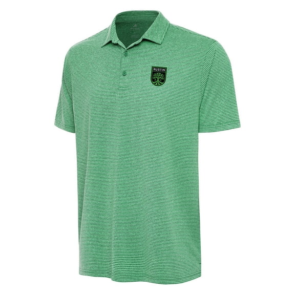 Men's Antigua Heather Green Austin FC Scheme Polo