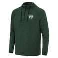 thumbnail image 1 of Men's Antigua Heather Green Boston Celtics Spikes Raglan Quarter-Zip Hoodie, 1 of 1