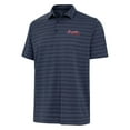 thumbnail image 1 of Men's Antigua  Heather Navy Atlanta Braves Urge Polo, 1 of 1