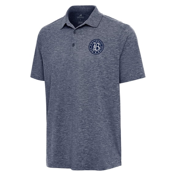 Men's Antigua Heather Navy Bay FC Par 3 Polo