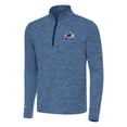 thumbnail image 1 of Men's Antigua Heather Navy Colorado Avalanche Cause Quarter-Zip Top, 1 of 1