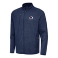 thumbnail image 1 of Men's Antigua Heather Navy Colorado Avalanche Hold-Up Full-Zip Tri-Blend Jacket, 1 of 1