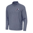 thumbnail image 1 of Men's Antigua Heather Navy Colorado Avalanche Subtle Quarter-Zip Sweatshirt, 1 of 1