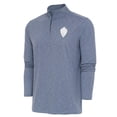 thumbnail image 1 of Men's Antigua Heather Navy Colorado Rapids  Hunk Quarter-Zip Pullover Top, 1 of 1