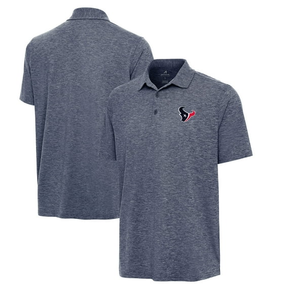 Men's Antigua Heather Navy Houston Texans Par 3 Polo