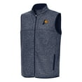 thumbnail image 1 of Men's Antigua Heather Navy Indiana Pacers Fortune Full-Zip Vest, 1 of 1