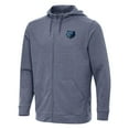 thumbnail image 1 of Men's Antigua Heather Navy Memphis Grizzlies Effortless Full-Zip Hoodie Jacket, 1 of 1