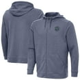 thumbnail image 1 of Men's Antigua Heather Navy New York City FC Effortless Full-Zip Hoodie Jacket, 1 of 3