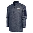 thumbnail image 1 of Men's Antigua  Heather Navy Oral Roberts Golden Eagles Fortune Quarter-Zip Pullover Jacket, 1 of 1