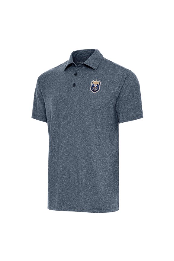 Men's Antigua Heather Navy Seattle Reign FC Big & Tall Par 3 Polo