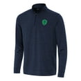 thumbnail image 1 of Men's Antigua Heather Navy Seattle Sounders FC Bright Quarter-Zip Top, 1 of 1