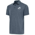 thumbnail image 1 of Men's Antigua  Heather Navy Tampa Bay Lightning Par Polo, 1 of 1