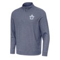 thumbnail image 1 of Men's Antigua Heather Navy Toronto Maple Leafs Subtle Quarter-Zip Sweatshirt, 1 of 1