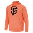thumbnail image 1 of Men's Antigua Heather Orange San Francisco Giants Cloud Pullover Hoodie, 1 of 1