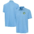 thumbnail image 1 of Men's Antigua Heather Powder Blue Chicago Sky Par 3 Polo, 1 of 3