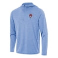 thumbnail image 1 of Men's Antigua Heather Powder Blue Colorado Rapids Tidy Quarter-Zip Hoodie, 1 of 1