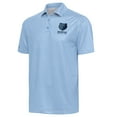 thumbnail image 1 of Men's Antigua  Heather Powder Blue Memphis Grizzlies Skills Polo, 1 of 1