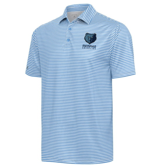 Men's Antigua  Heather Powder Blue Memphis Grizzlies Skills Polo
