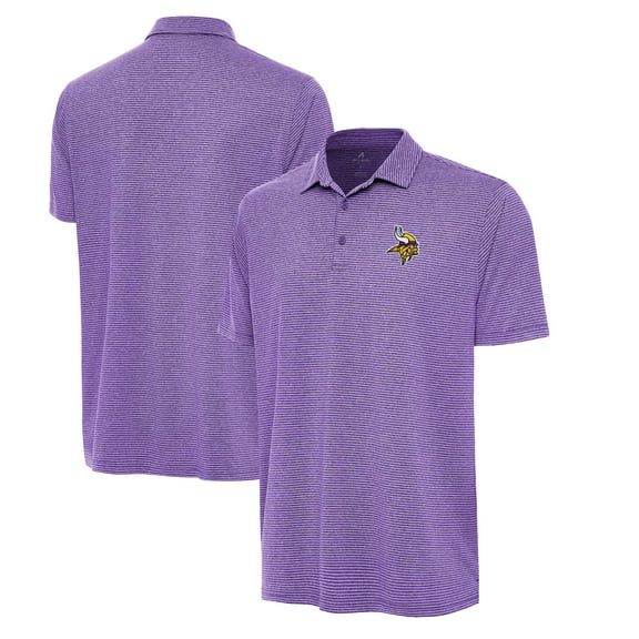 Men's Antigua Heather Purple Minnesota Vikings Scheme Polo