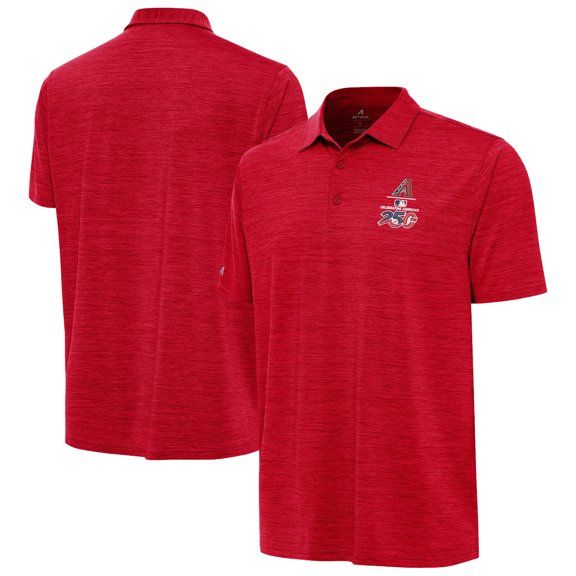 Men's Antigua Heather Red Arizona Diamondbacks Celebrating America's 250th Layout Polo