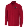 thumbnail image 1 of Men's Antigua Heather Red Atlanta Falcons Bright Quarter-Zip Top, 1 of 1