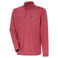 thumbnail image 1 of Men's Antigua  Heather Red Carolina Hurricanes Determined Quarter-Zip Sweatshirt, 1 of 1