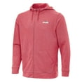 thumbnail image 1 of Men's Antigua Heather Red Daytona International Speedway Effortless Full-Zip Hoodie, 1 of 1