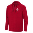 thumbnail image 1 of Men's Antigua Heather Red Houston Rockets Spikes Raglan Quarter-Zip Hoodie, 1 of 1