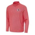 thumbnail image 1 of Men's Antigua Heather Red Kansas City Chiefs Subtle Quarter-Zip Top, 1 of 1