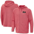 thumbnail image 1 of Men's Antigua Heather Red NASCAR Mexico Series Race Effortless Full-Zip Hoodie, 1 of 3