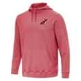 thumbnail image 1 of Men's Antigua Heather Red New Jersey Devils Cloud Pullover Hoodie, 1 of 1