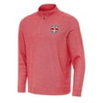 thumbnail image 1 of Men's Antigua Heather Red New York Red Bulls Subtle Quarter-Zip Jacket, 1 of 1