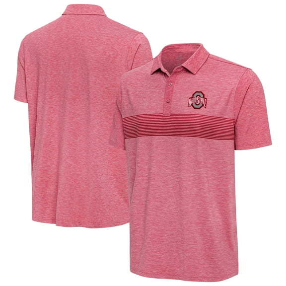 Men's Antigua Scarlet Ohio State Buckeyes Dashing Polo