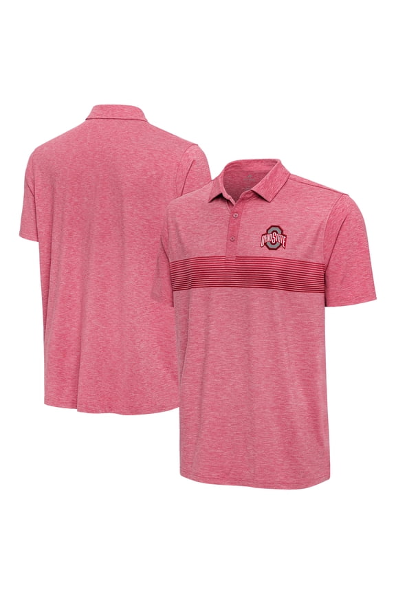 Men's Antigua Scarlet Ohio State Buckeyes Dashing Polo