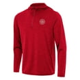thumbnail image 1 of Men's Antigua Heather Red Portland Thorns FC Tidy Quarter-Zip Hoodie, 1 of 1