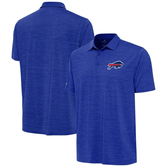Men's Antigua Heather Royal Buffalo Bills Layout Polo