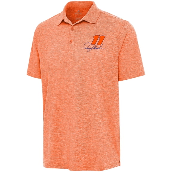 Men's Antigua Heather Royal Denny Hamlin Par 3 Polo