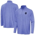 thumbnail image 1 of Men's Antigua  Heather Royal France National Team Master Quarter-Zip Pullover, 1 of 3