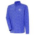 thumbnail image 1 of Men's Antigua  Heather Royal Kansas City Royals Quarter-Zip Top, 1 of 1