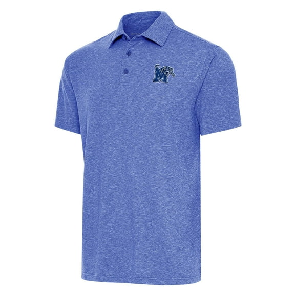 Men's Antigua Heather Royal Memphis Tigers Big & Tall Par 3 Polo