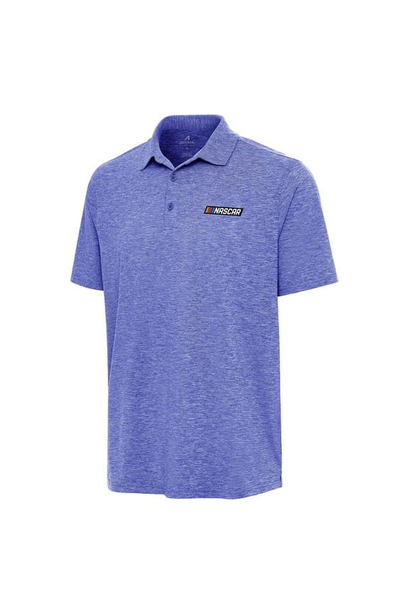 Men's-Antigua Heather Royal NASCAR Merchandise Par 3 Polo