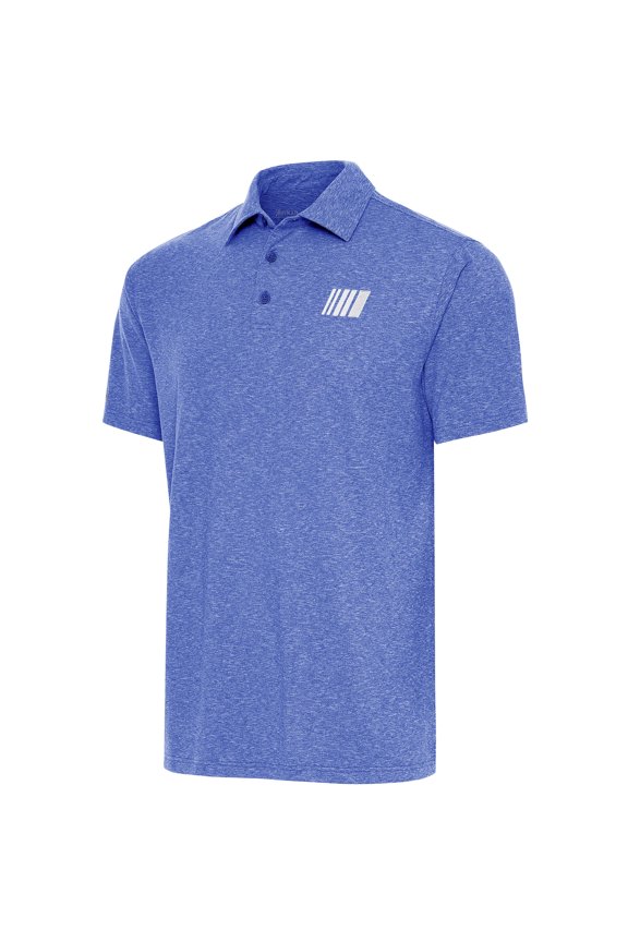 Men's Antigua Heather Royal NASCAR Par Polo
