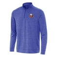 thumbnail image 1 of Men's Antigua Heather Royal New York Islanders Bright Quarter-Zip Top, 1 of 1