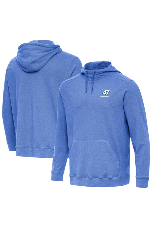 Men's-Antigua Heather Royal Ricky Stenhouse Jr. Cloud Pullover Hoodie