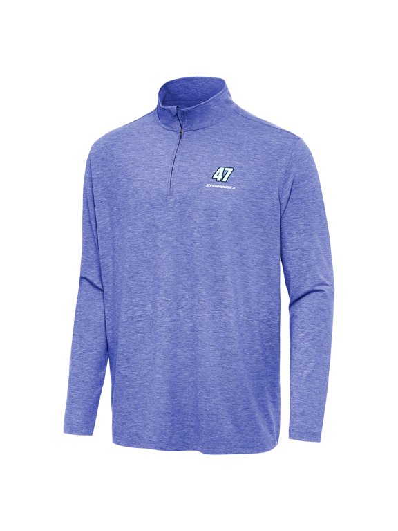 Men's Antigua Heather Royal Ricky Stenhouse Jr. Hunk Quarter-Zip Top