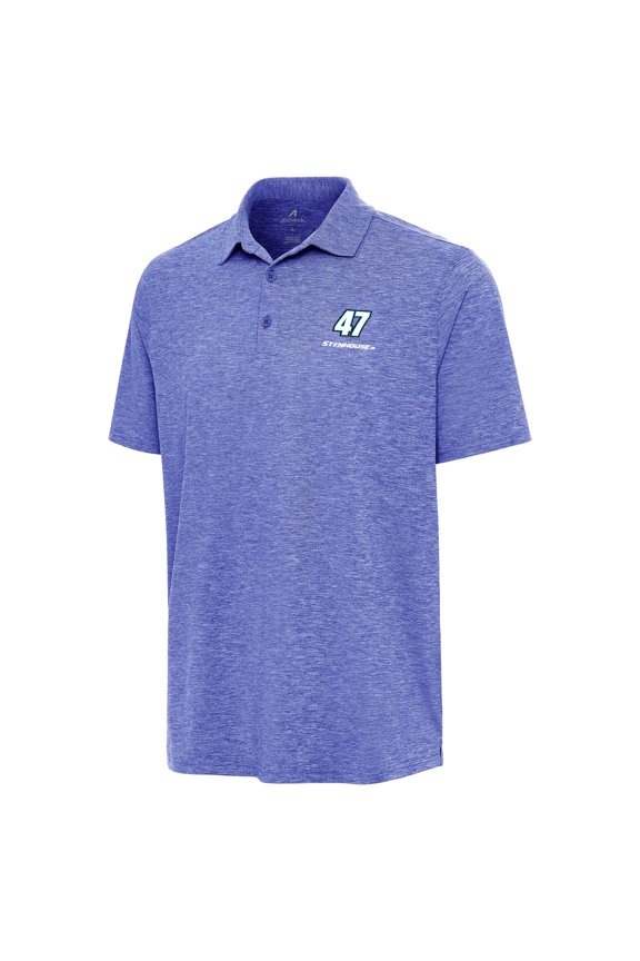 Men's Antigua Heather Royal Ricky Stenhouse Jr. Par 3 Polo