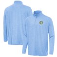 thumbnail image 1 of Men's Antigua  Heather Sky Blue Chicago Sky Hunk Quarter-Zip Top, 1 of 3