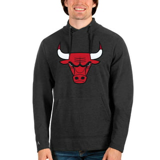 Chicago Bulls Sweater Adult Medium Gray Black Basketball Hoodie Sweatshirt  Men